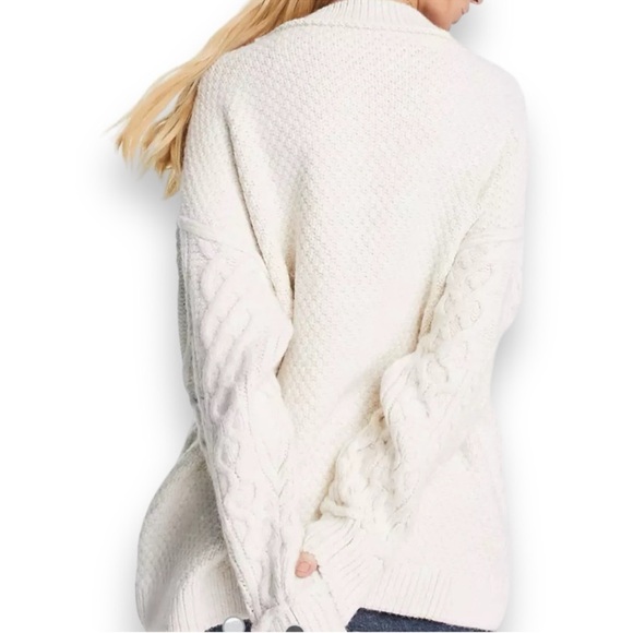 Free People Leslie Cable Knit Sweater - Picture 5 of 8